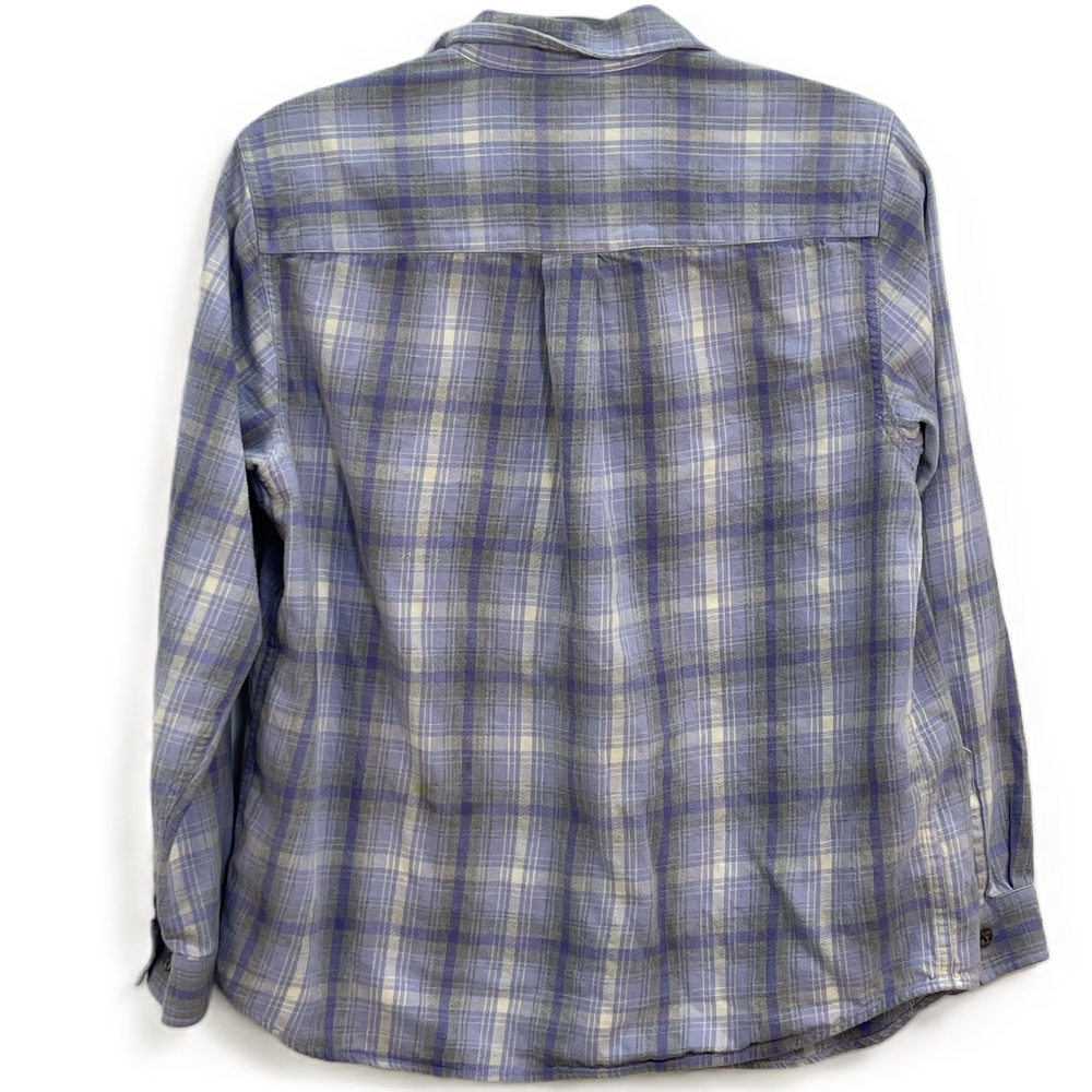 L.L.Bean Lavender Purple Plaid Flannel Shirt Long Sleeve Medium - Picture 2 of 5